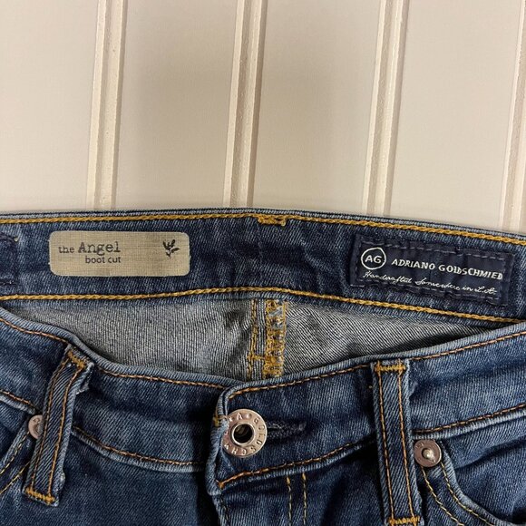 Adriano Goldschmied Women's The Angel Boot Cut Jeans Denim Low Rise Size W26 - Picture 3 of 8